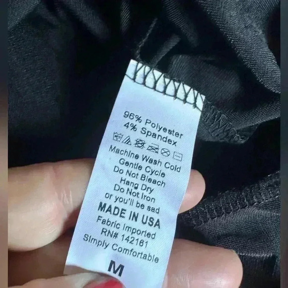 Lularoe medium black Off the shoulder Cici dress with mermaid hem. NWT. Stretchy - Picture 5 of 8